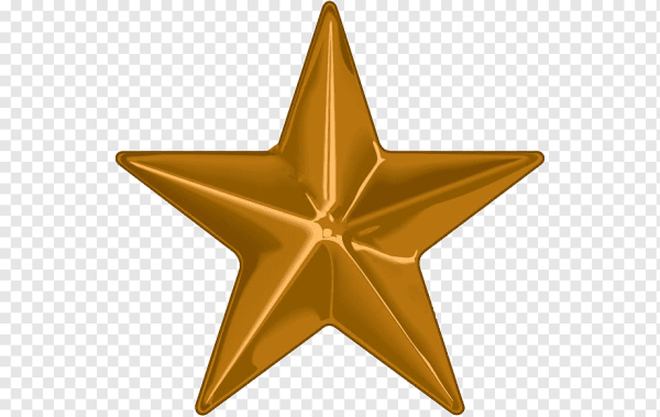 Звезда с золотой окантовкой