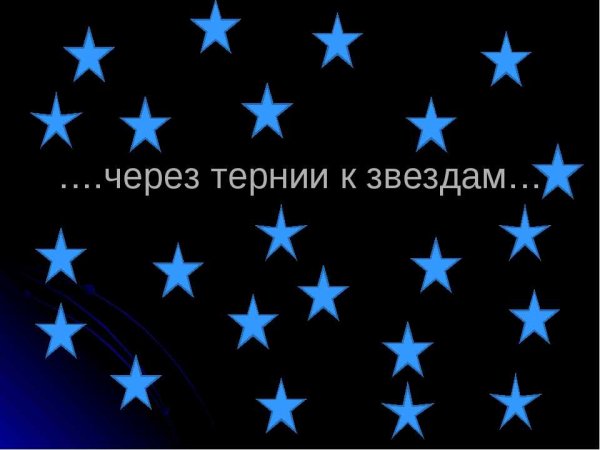 Сквозь тернии к звездам