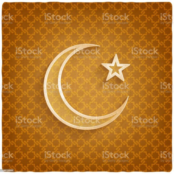 Красивый полумесяц мусульманский