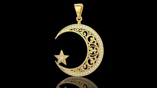 Мусульманский знак полумесяц и звезда