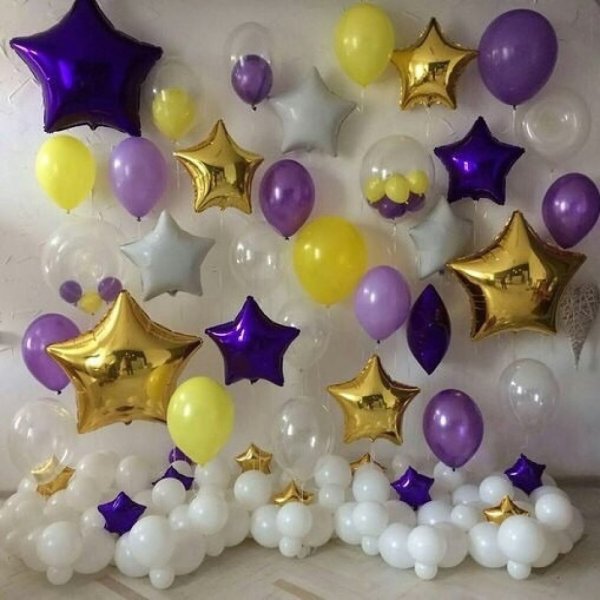 Фотозона из фольгированных шаров