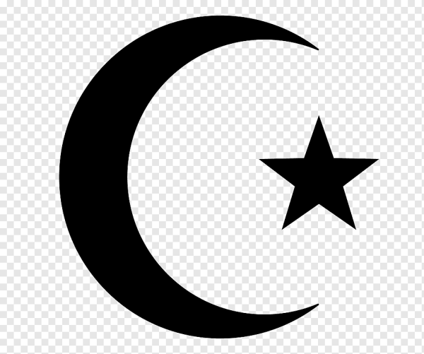 Мусульманский символ полумесяц и звезда