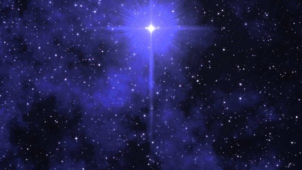 Синий фон со звездами