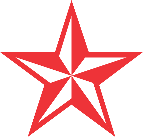 Красная пятиконечная звезда символ