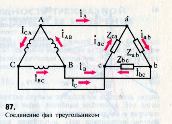 Схемы соединения обмоток асинхронного двигателя