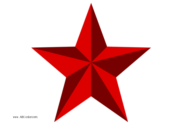 Красная звезда для распечатки