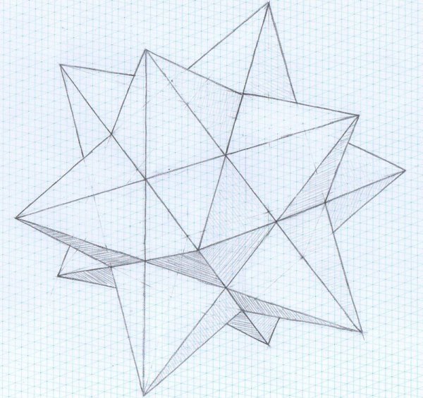 Пятиконечная звезда сбоку