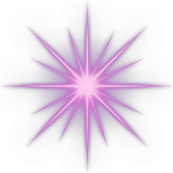 Сияющая звезда на прозрачном фоне