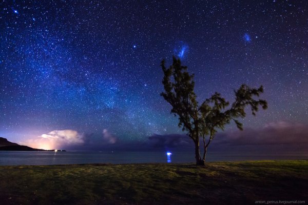 Красивый вид на звезды