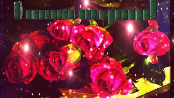 Ночные переливающиеся розы