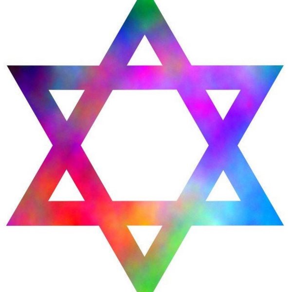 Шестиконечная звезда черная