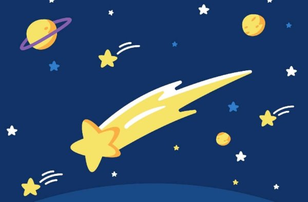 Комета в космосе