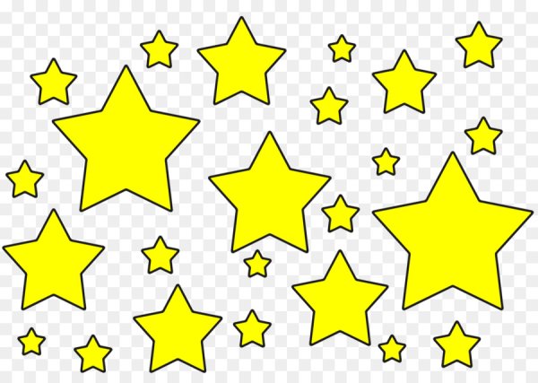 Звездочки для вырезания желтые