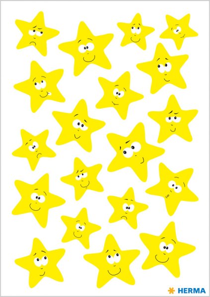 Звезды желтые для вырезания