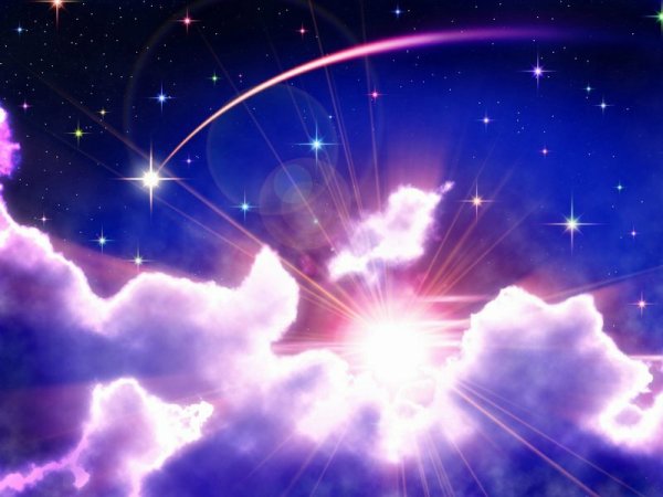 Сияющая звезда на небе