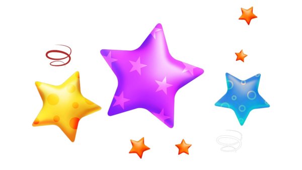 Разноцветные звездочки