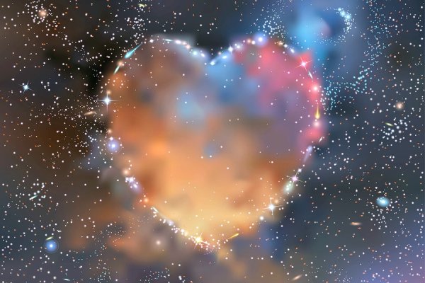 Сердечки звездочки