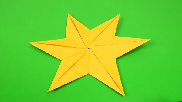 Как сложить звездочку из бумаги в технике оригами