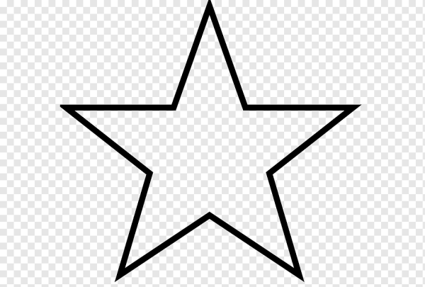 Пятиконечная звезда контур