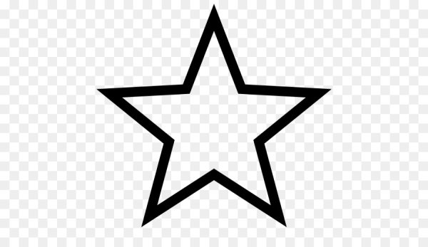 Звездочка на елку трафарет