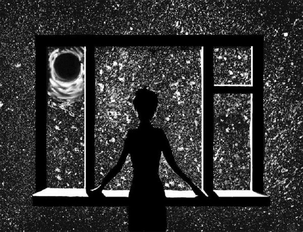 Танцующая пара в темноте