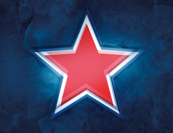 Синие звездочки