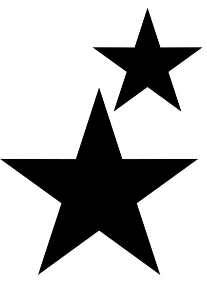 Звезда черно белая