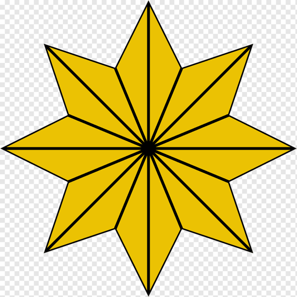 Восьмиконечная звезда на восьмиконечной звезде