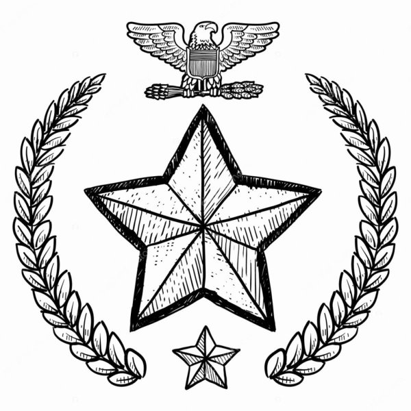 Военные значки для раскрашивания