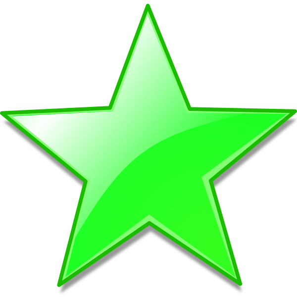 Звездочки зеленого цвета