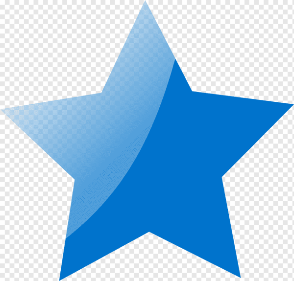 Звезда синего цвета