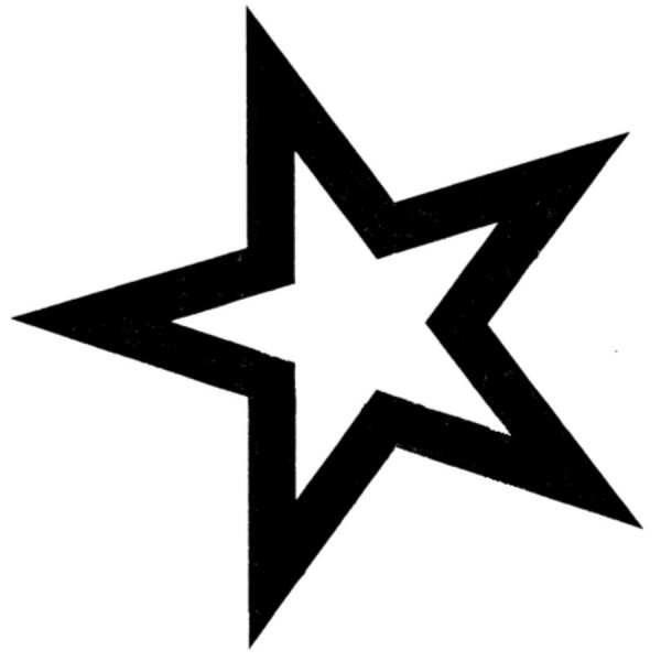 Звезда черно белая