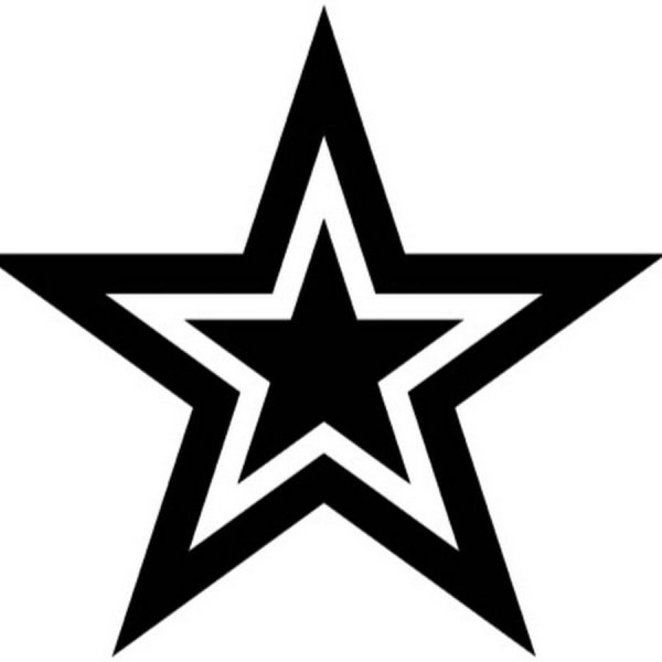 Звезда черно белая