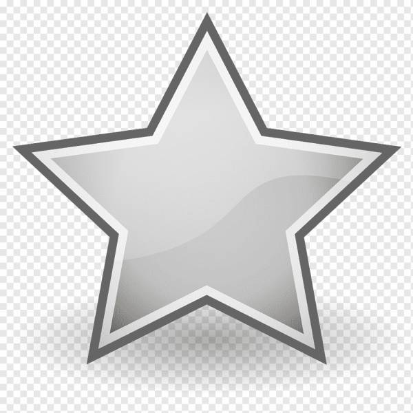 Серебристые звезды на прозрачном фоне