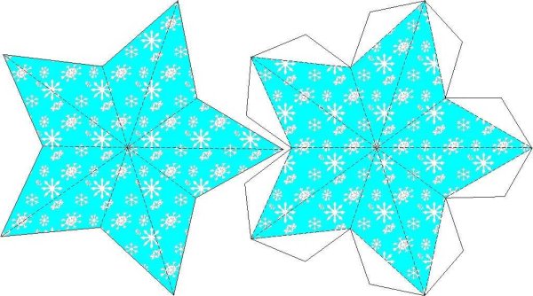 Как сделать Звезду из бумаги Четырехконечную | Оригами Звезда своими руками без клея для детей