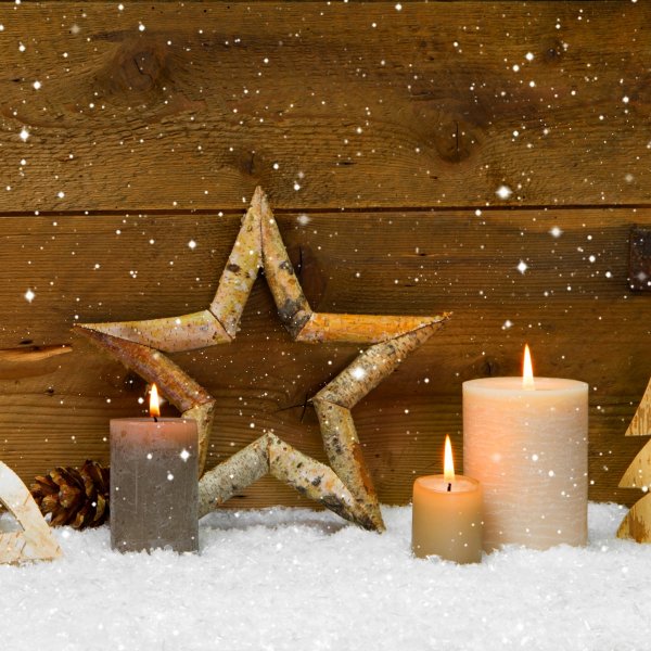 Новый год снег