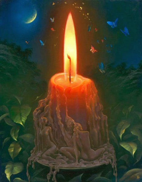 Горящая свеча