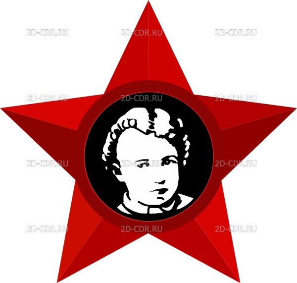 Звезда октябренка вектор