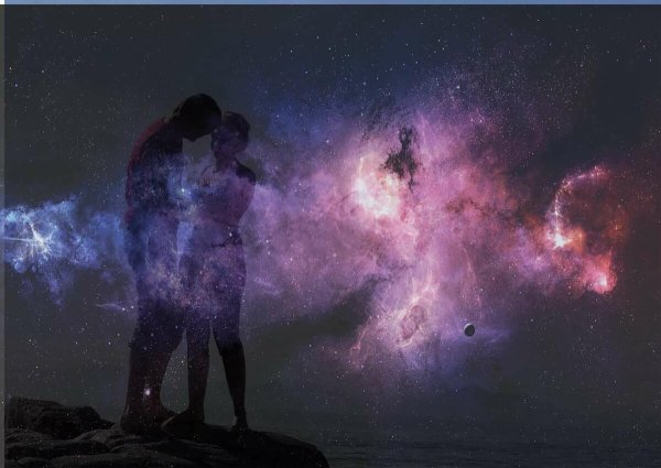 Мужчина и женщина космос