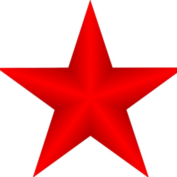 Звезда красного цвета