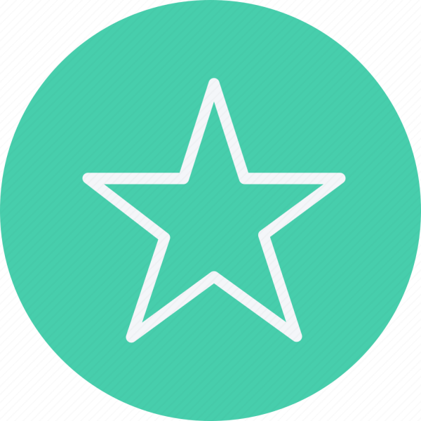 Кругляшок со звездой значок