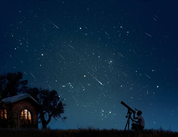 Телескоп и звездное небо