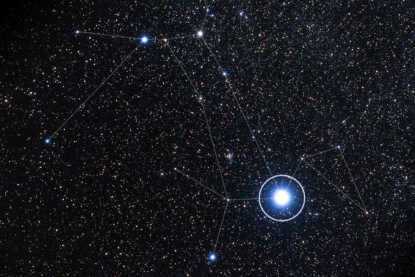 Двойная система Сириус a - Сириус b.