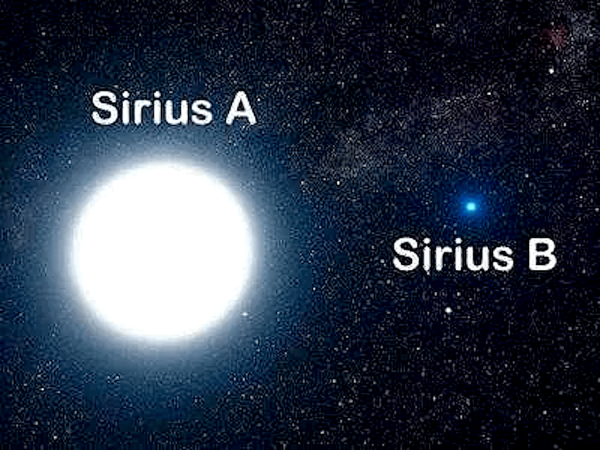 Двойная система Сириус a - Сириус b.