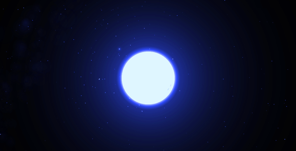 Планета Сириус в космосе