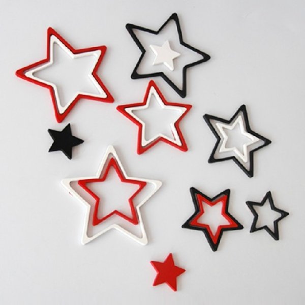 Звездочки для декорации стены