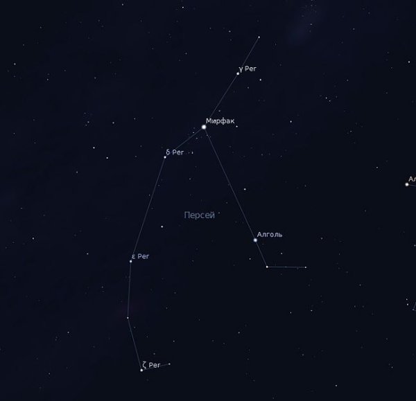 Алголь звезда в созвездии Персея