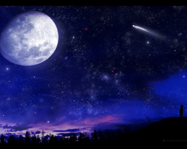 Лунная Звездная ночь