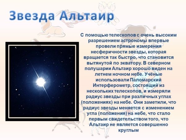 Альтаир Созвездие орла