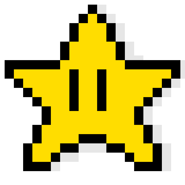 Пиксельные звездочки